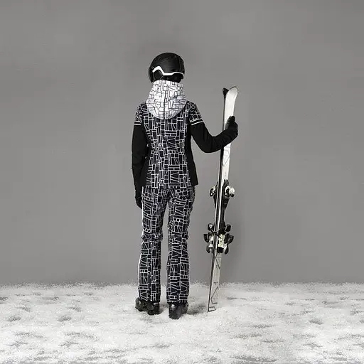 Штаны CMP Womens' Clima Protect Stretch Ski Trousers with Geometric Print White/Black XXS (1097-31W0046-15ZH 34) - фото 5