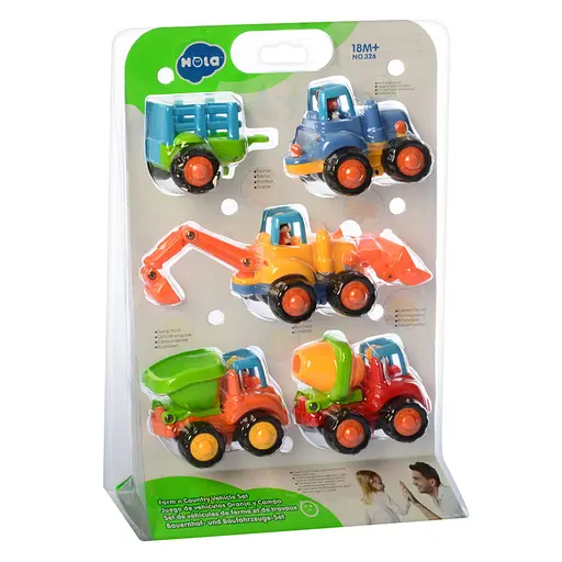 Набір іграшкових машинок Будтехніка 326m інерційні - фото 2