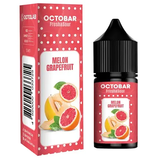 Набір компонентів для самозамішування сольової заправки Octobar Fresh & Sour 10 мл Melon Grapefruit Диня Грейпфрут, 0-50 мг (18502)