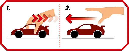 Конструктор Revel машинка Rallye Car with Pullback Motor червоний 00910 - фото 7