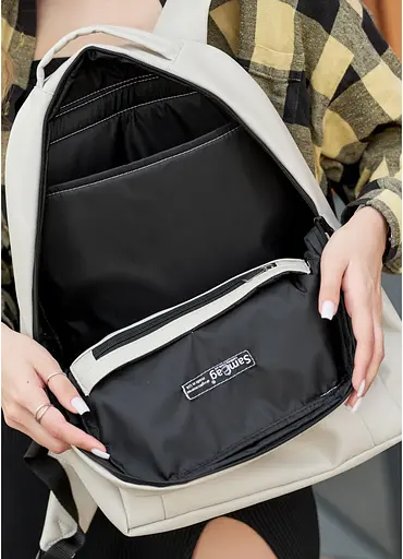 Женский рюкзак Sambag ZARD серый 40 х 28 х 14 см (25428030) - фото 8