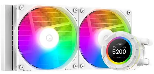 СВО ID-Cooling Space LCD SL240 XE White (SL240 XE White) - фото 1