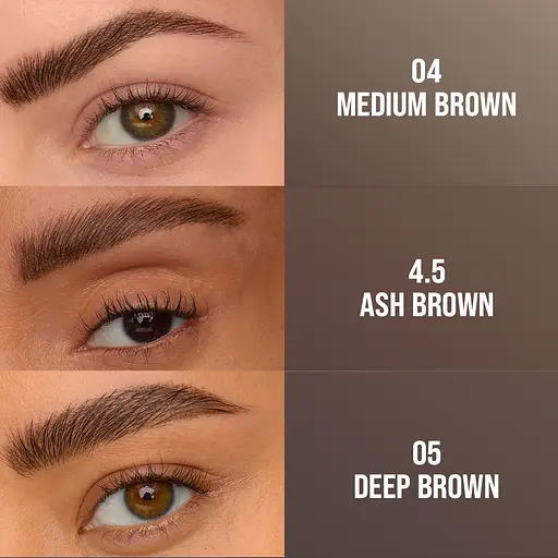 Средство для бровей Maybelline New York Brow Inserts 2 в 1 фиксирующий гель и фломастер Ash Brown - фото 4
