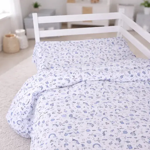 Підковдра бязь MirSon Tiny Unicorn blue 175х210 см (2200012578582) - фото 1