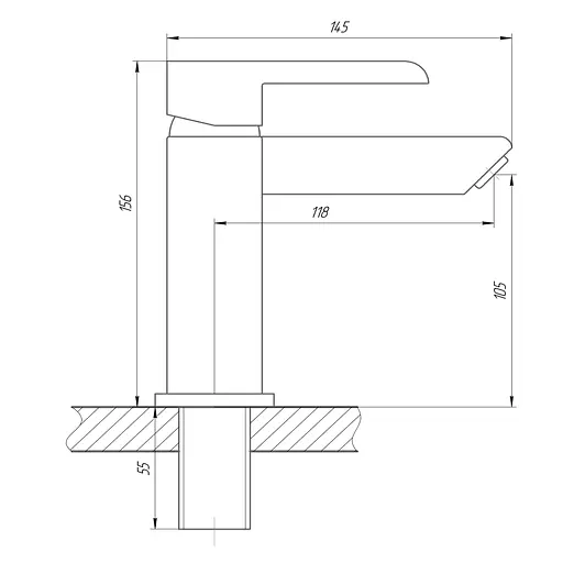 Змішувач для раковини DOMINO PRESTIGE DPS-101 - фото 4