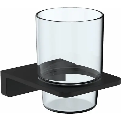 Склянка для ванної кімнати Volle Solo de la noche 2510.220104 чорний матовий - фото 1