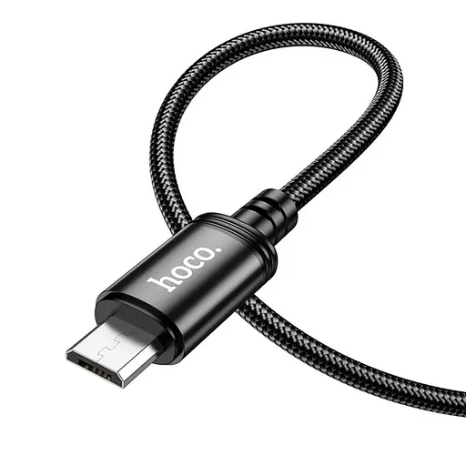 Кабель HOCO X89 Wind charging data cable Micro Black - фото 4