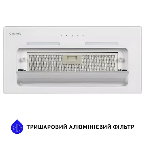 Вытяжка полновстраиваемая Minola HBI 6873 WH GLASS 1200 LED Line - фото 4