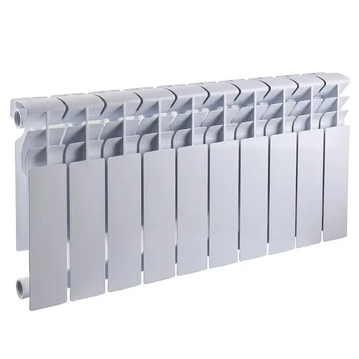 Радіатор біметалевий секційний Queen Therm 350/96 (кратно 10), Білий - фото 1