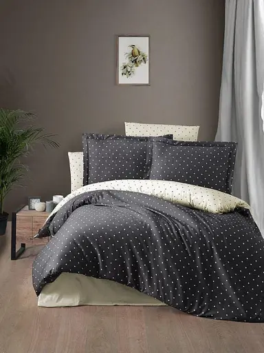 Постільна білизна Point Antracite Сатин First Choice pbe0052013 - фото 1