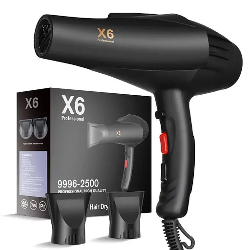 Фен Enzo X6 Professional 9996-2800 з іонізацією 2500 Вт - фото 4