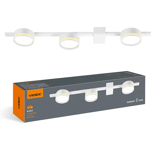 Світильник Videx під лампу 3xGX53 накладний білий (VL-SPF32-3W) - фото 2