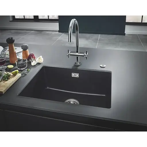 Мийка для кухні Grohe 610 x 457 мм, Granite Black (31655AP0) - фото 5