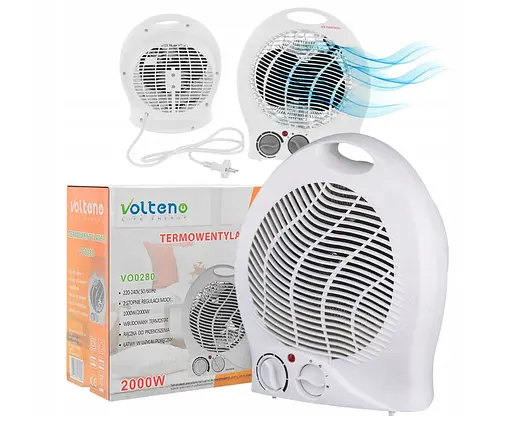 Тепловентилятор Volteno VO0280 2в1 2000W - фото 2