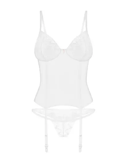 Комплект Obsessive Alissium XL/2XL білий - фото 7