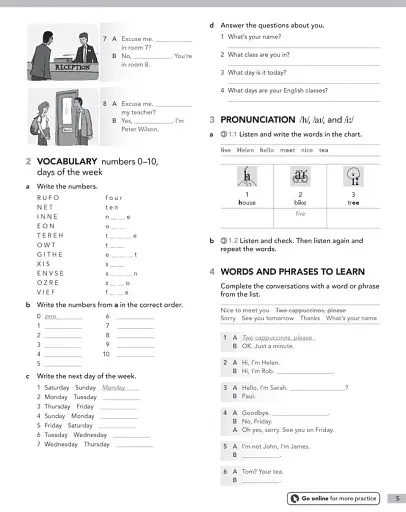 English File (4th Edition) Beginner Workbook with Key - фото 3