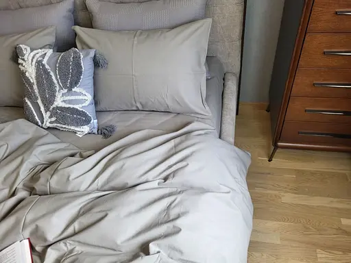 Комплект постельного белья бязь PREMIUM серый - двухспальный - фото 3