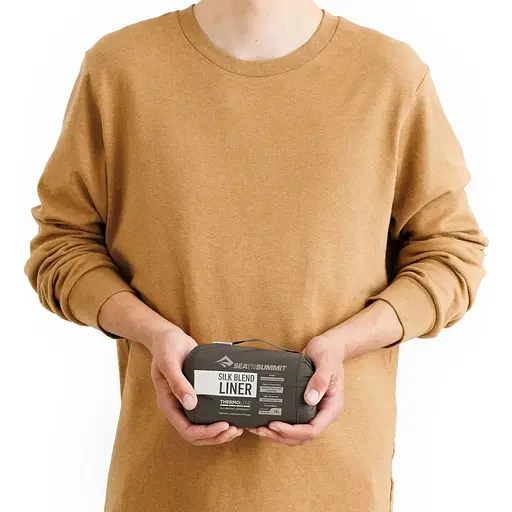 Вкладыш в спальник Sea To Summit Silk Blend Sleeping Bag Liner Rectnglr Pillow Sleeve Mnstrck Gr (1033-STS ASL032051-251803) - фото 2