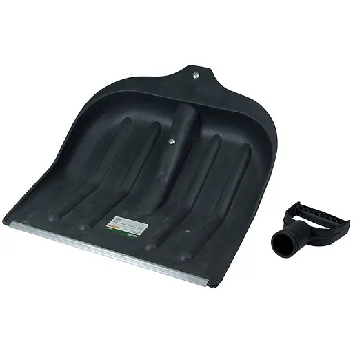 Лопата для прибирання снігу Grad пластикова з алюмінієвої планкою 440×460×10мм (5049415) - фото 1