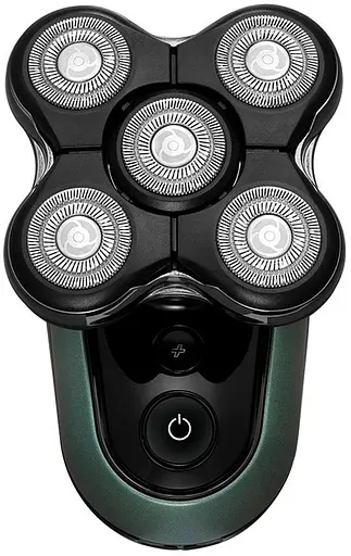 Remington Бритва электр. роторная RX7 ULTIMATE, бритв.головок-5, Li-Ion, сух.+влажн., триммер, черно-зеленый - фото 2