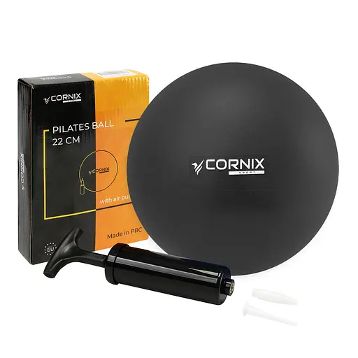 Мяч для пилатеса, йоги, реабилитации Cornix MiniGYMball 22 см XR-0371 Black - фото 1
