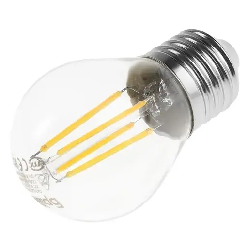 Лампа Brille филаментная LED 4W E27 COG NW G45, 220 В