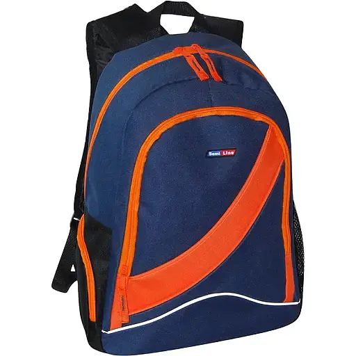 Рюкзак городской Semi Line 20 л синий/оранжевый (4660) - фото 1