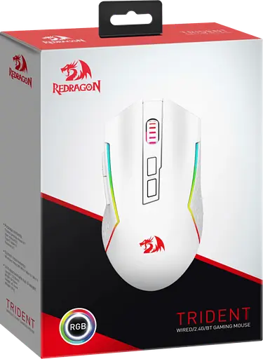 Миша Redragon Trident White (71864) - фото 9
