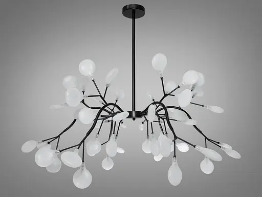 Ексклюзивна новинка, люстра "Світлячок", 54 лампи, чорного кольору - фото 1