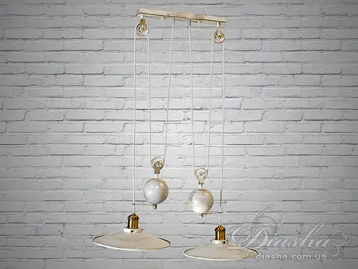 Ультрасучасна, вишукана. красива люстра в стилі Лофт на 2 плафона, біла . - фото 2