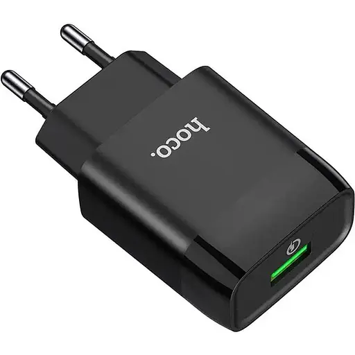 Сетевое зарядное устройство Hoco C72Q Glorious 18W Black (732507) [125143]