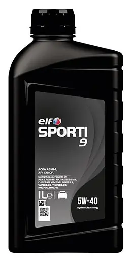 Моторна олива ELF SPORTI 9 5W-40 1л (11-1 SP9)