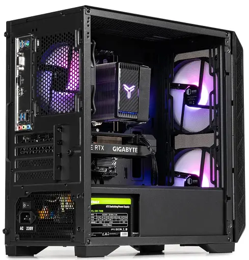 Корпус QUBE FLOW Black (FLOW_FBNU3) Без БП - фото 4