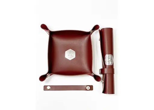 Настольная игра Планета Ігор Лоток для кубиков D20 (бургунди) (Dice tray D20 burgundy) (pi-dt009) - фото 4