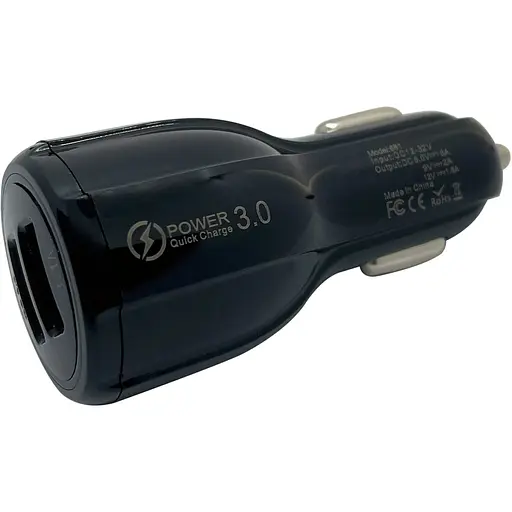Автомобільний зарядний пристрій XON UniLink 2 x QC3.0 Black (5060948063418) - фото 4