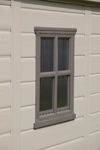 Садовый домик Keter Factor 8x11 пластиковый серо-коричневый - фото 3