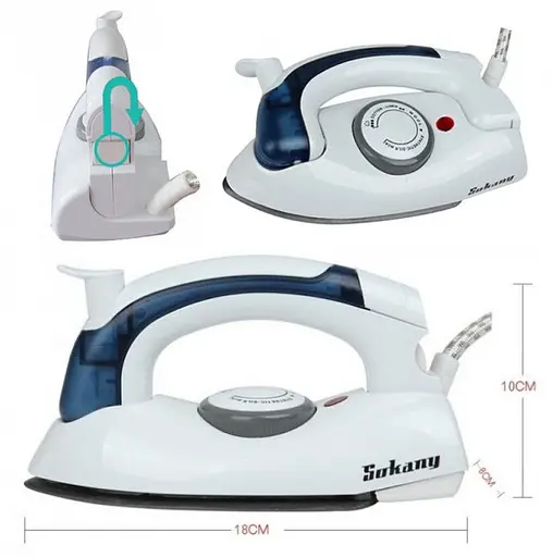 Дорожня складана праска Sokany SK-6047 3 режими 700Вт з відпарюванням - фото 5