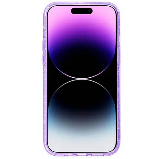 Чохол Epik TPU Galaxy Sparkle MagFit для Apple iPhone 16, 6.1 Purple+Glitter - фото 2