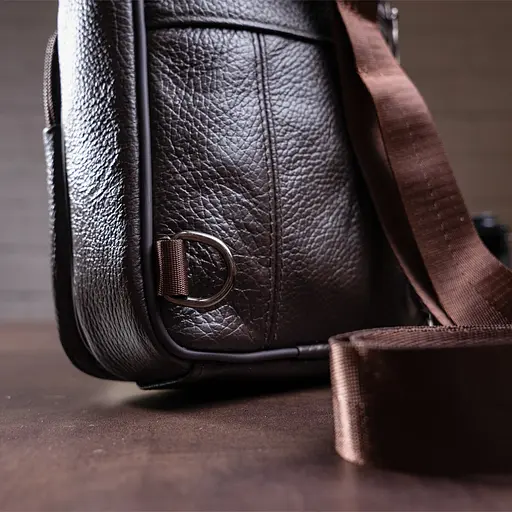 Чоловіча шкіряна сумка Vintage 17,5х26,5х5 см sum0012298 - фото 6