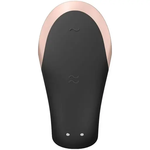 Вібратор для пар Satisfyer Double Love 8.6 см чорний - фото 5