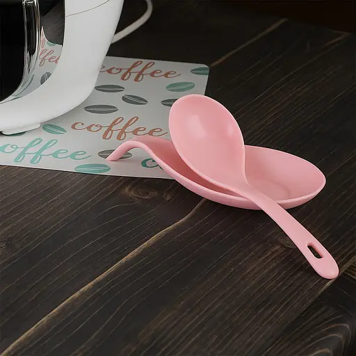 Ложка для мультиварки риса половник пластиковая глубокая 22х7 см Розовый 87993 - фото 5