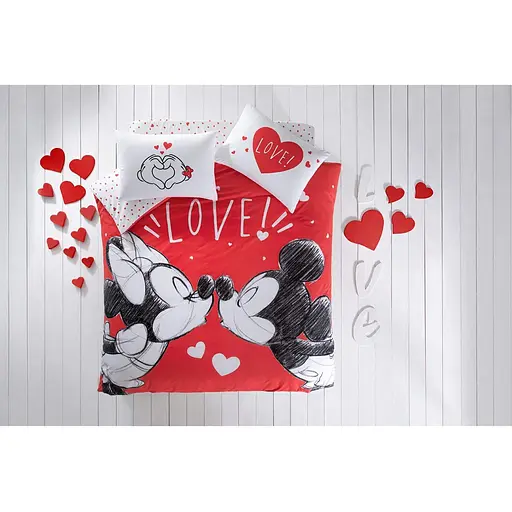 Комплект постільної білизни TAC Disney M&M Lovely Євро Різнобарвний 000230161