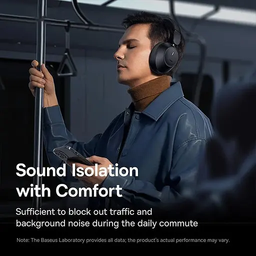 Навушники бездротові Baseus shaking bass 30 max чорні - фото 5