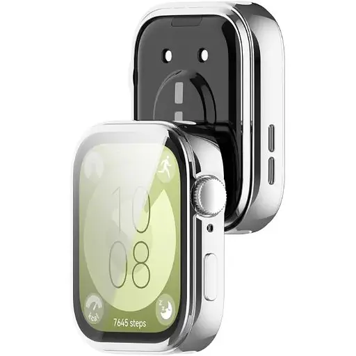 Чехол-накладка DK для Huawei Watch Fit 3 Silicone Face Case (silver) - фото 2