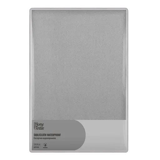 Скатерть Ardesto Waterproof 120х140см, 100% полиэстер, серый (ART07WG) - фото 1