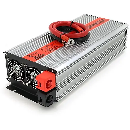 Инвертор напряжения Ritar RSX-3000, 12V/220V, 3000W с аппроксимированной синусоидой, 2xShuko, 1xUSB, клеммные провода, BOX, Q4 - фото 2