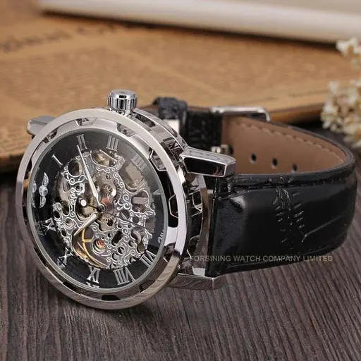 Жіночий механічний годинник Winner Black II - фото 5