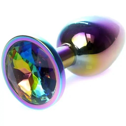 Анальна пробка Boss Of Toys Boss Series - Jewellery MulticOlour Plug Clear S, BS6400116, Радуга