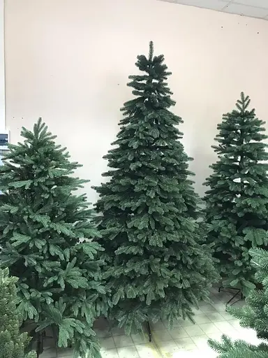 Штучна пухнаста ялинка Еліт (висота 2.50 м) лита (Зелена) - фото 2