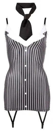 Еротичний костюм Cottelli Collection Costumes Secretary M чорний з білим - фото 3